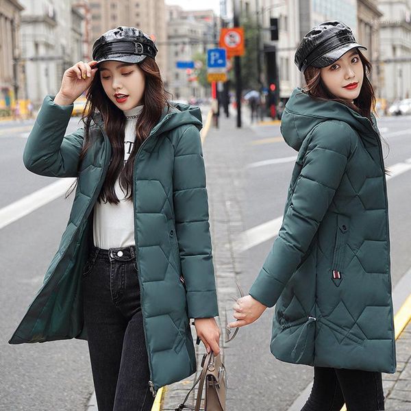 women's down & parkas 2021 korean warm women parka winter fashion hooded long jacket coat outwear solid harajuku plus size basic clothe, Black
women's down & parkas 2021 korean warm women parka winter fashion hooded long jacket coat outwear solid harajuku plus size basic clothe, Black