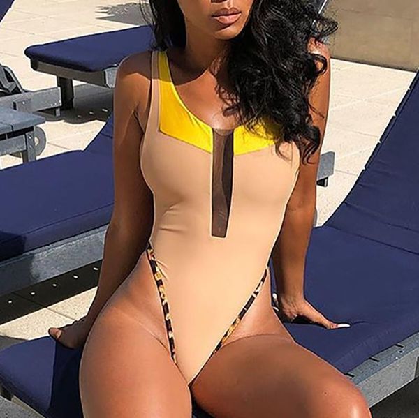 women's swimwear style women swimsuit bikini push-up padded bathing beach monokini khaki mesh splice fashion 2021, White;black
women's swimwear style women swimsuit bikini push-up padded bathing beach monokini khaki mesh splice fashion 2021, White;black