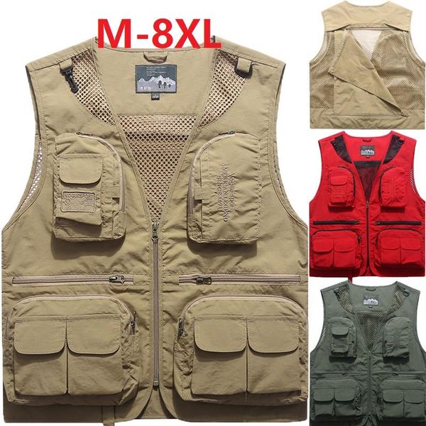 fishing vests quick dry breathable multi pocket mesh vest sleeveless waistcoat unloading pography hiking fish m-8xl men's, Black;white
fishing vests quick dry breathable multi pocket mesh vest sleeveless waistcoat unloading pography hiking fish m-8xl men's, Black;white