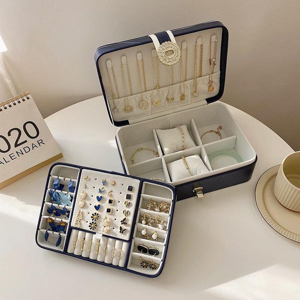 jewelry pouches, bags large capacity multi-layer organizer luxury press on nails packaging box earrings necklace display stand, Pink;blue
jewelry pouches, bags large capacity multi-layer organizer luxury press on nails packaging box earrings necklace display stand, Pink;blue