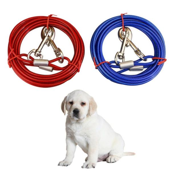 dog collars & leashes tie-out cable steel wire rope with dual heads metal hooks long leads pet training walking
dog collars & leashes tie-out cable steel wire rope with dual heads metal hooks long leads pet training walking