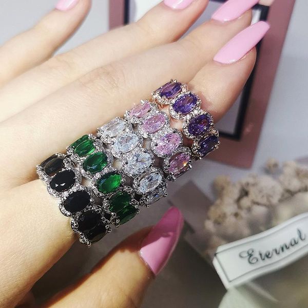 cluster rings purple green pink black oval shape original 925 sterling silver wedding band ring eternity for women bride bridal jewelry r457, Golden;silver
cluster rings purple green pink black oval shape original 925 sterling silver wedding band ring eternity for women bride bridal jewelry r457, Golden;silver