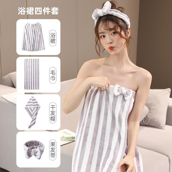 towel 4pcs bath towel+towel+ dry hair cap+ band towelling bathrobe bathroom soft microfiber magic absorbent beach
towel 4pcs bath towel+towel+ dry hair cap+ band towelling bathrobe bathroom soft microfiber magic absorbent beach