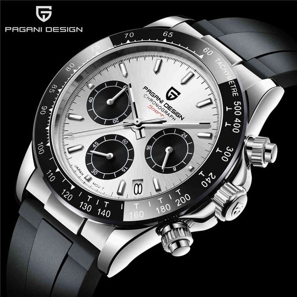 watch pagani designfashion men quartz vk63 movement luxury sports rubber 100m waterproof chronograph relogio masculino, Slivery;brown
watch pagani designfashion men quartz vk63 movement luxury sports rubber 100m waterproof chronograph relogio masculino, Slivery;brown