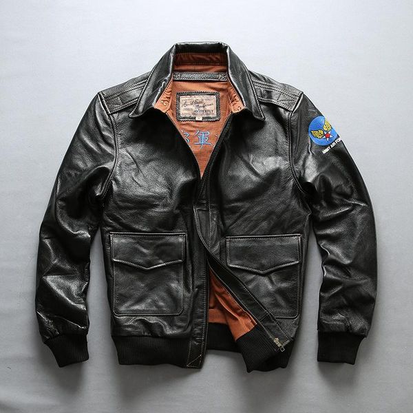 men's leather & faux air 2021 vintage force flight jacket men real cow coat a-1 bomber black brown male
men's leather & faux air 2021 vintage force flight jacket men real cow coat a-1 bomber black brown male