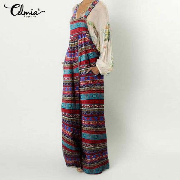 women's jumpsuits & rompers celmia 5xl vintage linen long 2021 summer sleeveless printed kaftan playsuits plus size overall 7, Black;white
women's jumpsuits & rompers celmia 5xl vintage linen long 2021 summer sleeveless printed kaftan playsuits plus size overall 7, Black;white