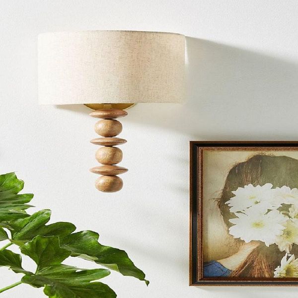 wall lamp american retro solid wood creative bedroom bedside living room study aisle distressed simple fabric
wall lamp american retro solid wood creative bedroom bedside living room study aisle distressed simple fabric