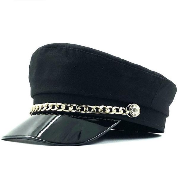 berets girl winter hats women woolen sboy caps chain decoration visor female vintage military, Blue;gray
berets girl winter hats women woolen sboy caps chain decoration visor female vintage military, Blue;gray