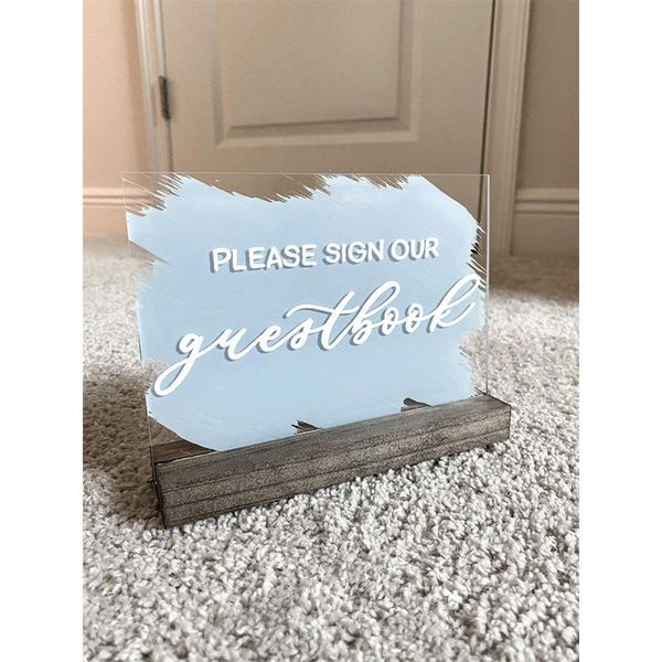 party decoration sign our guest book | acrylic wedding signs
party decoration sign our guest book | acrylic wedding signs