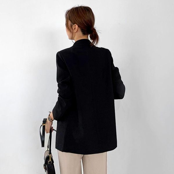 women's suits & blazers spring and autumn suit ladies jacket mid-length loose ol solid korean fashion temperament blazer, White;black
women's suits & blazers spring and autumn suit ladies jacket mid-length loose ol solid korean fashion temperament blazer, White;black