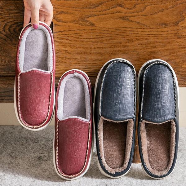women winter warm plush indoor slippers ladies fashion shoes home couple shoe pu leather casual flats female footwear, Black
women winter warm plush indoor slippers ladies fashion shoes home couple shoe pu leather casual flats female footwear, Black