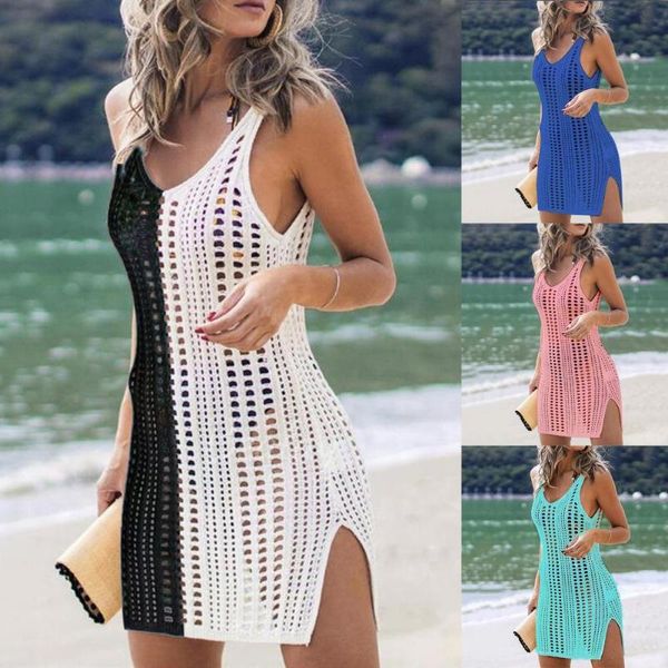 women's swimwear 70% sell summer women beach dress solid color anti sun hollow out bikini cover up for swimming pool, White;black
women's swimwear 70% sell summer women beach dress solid color anti sun hollow out bikini cover up for swimming pool, White;black