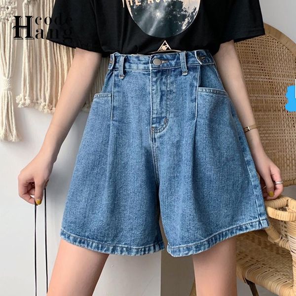 women's shorts hangcode denim women hippie button adjustable high waist harajuku summer casual pockets wide leg jeans, White;black
women's shorts hangcode denim women hippie button adjustable high waist harajuku summer casual pockets wide leg jeans, White;black