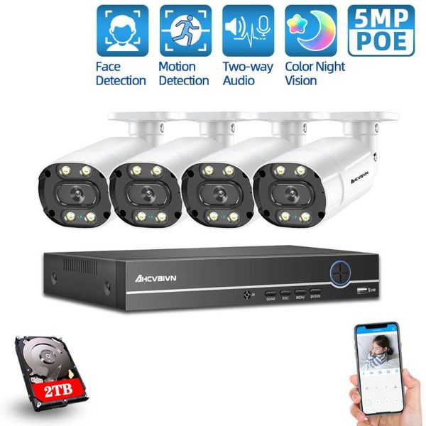 wireless camera kits cctv security surveillance system kit 5mp poe 4ch nvr outdoor two-way audio color night vision set
wireless camera kits cctv security surveillance system kit 5mp poe 4ch nvr outdoor two-way audio color night vision set