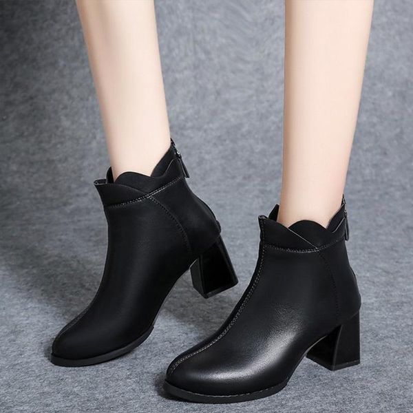 boots women's high heel ankle zipper ladies pu leather shoes slip on female shoe sewing women short ruffled 2021, Black
boots women's high heel ankle zipper ladies pu leather shoes slip on female shoe sewing women short ruffled 2021, Black