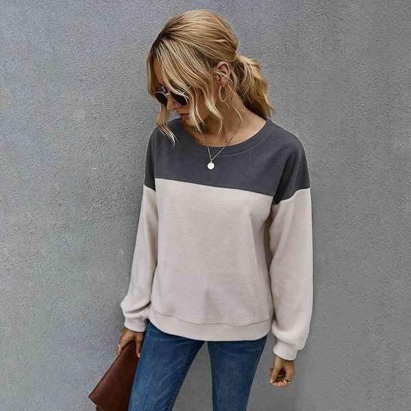 women's hoodies & sweatshirts women patchwork round neck pullovers sweatshirt long autumn hoodie streetwear casual sudaderas para mujer, Black
women's hoodies & sweatshirts women patchwork round neck pullovers sweatshirt long autumn hoodie streetwear casual sudaderas para mujer, Black