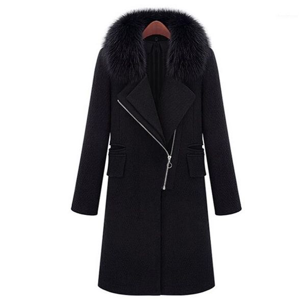 women's wool & blends zadorin winter coat women fashion long sleeve zipper faux fur collar woolen black overcoat female coats jackets
women's wool & blends zadorin winter coat women fashion long sleeve zipper faux fur collar woolen black overcoat female coats jackets