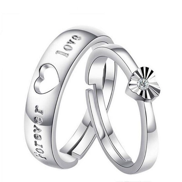 adjustable heart-shaped letter copper silver plated crystal couple ring men women jewelry wholesale drop wedding rings, Slivery;golden
adjustable heart-shaped letter copper silver plated crystal couple ring men women jewelry wholesale drop wedding rings, Slivery;golden
