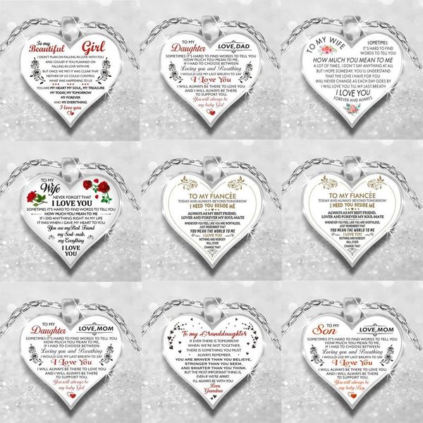 pendant necklaces women letter heart necklace gift for love family multistyle jewelry accessories, Silver
pendant necklaces women letter heart necklace gift for love family multistyle jewelry accessories, Silver