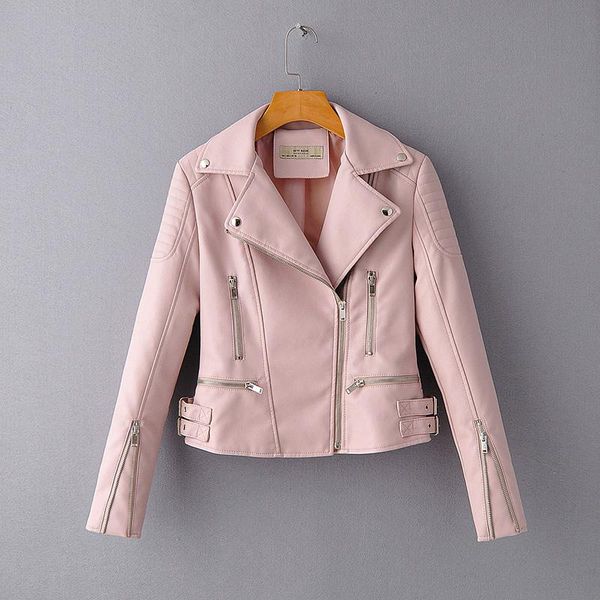 women's leather & faux autumn black soft short jacket coats women zipper motorcycle punk outerwear female 2021 fashion
women's leather & faux autumn black soft short jacket coats women zipper motorcycle punk outerwear female 2021 fashion