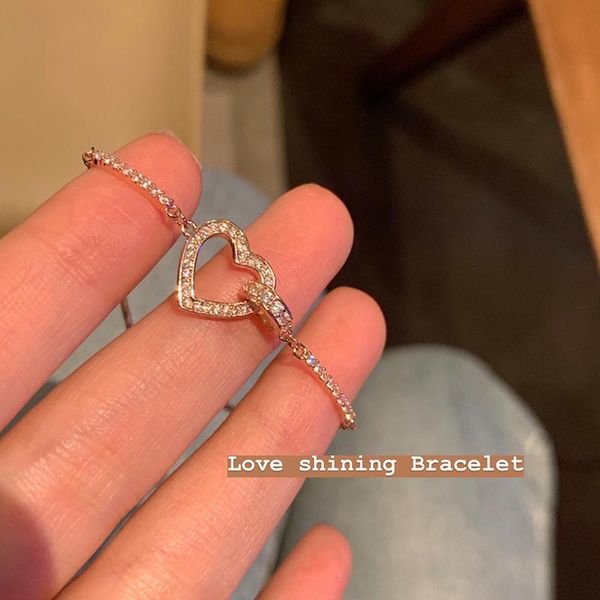 charm bracelets inshe house cute fine heart shiny for women bracelet femme luxury jewelry zircon wedding party, Golden;silver
charm bracelets inshe house cute fine heart shiny for women bracelet femme luxury jewelry zircon wedding party, Golden;silver