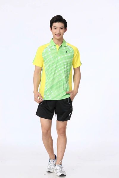 badminton wear sets for men green shirt with shorts outdoor apparel tennis table athletic set s5011-6, White;yellow
badminton wear sets for men green shirt with shorts outdoor apparel tennis table athletic set s5011-6, White;yellow