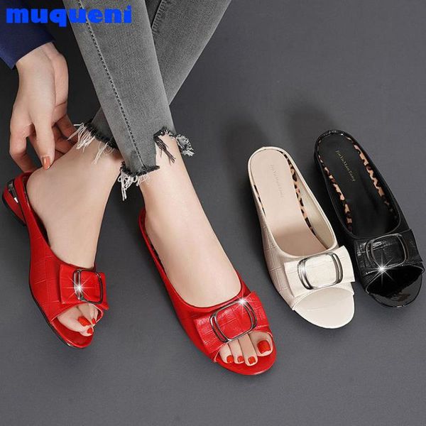 slippers muqueni flat summer crystal sandals woman genuine leather plus size 35-41 soft ladies wedge cover heel shoes, Black
slippers muqueni flat summer crystal sandals woman genuine leather plus size 35-41 soft ladies wedge cover heel shoes, Black