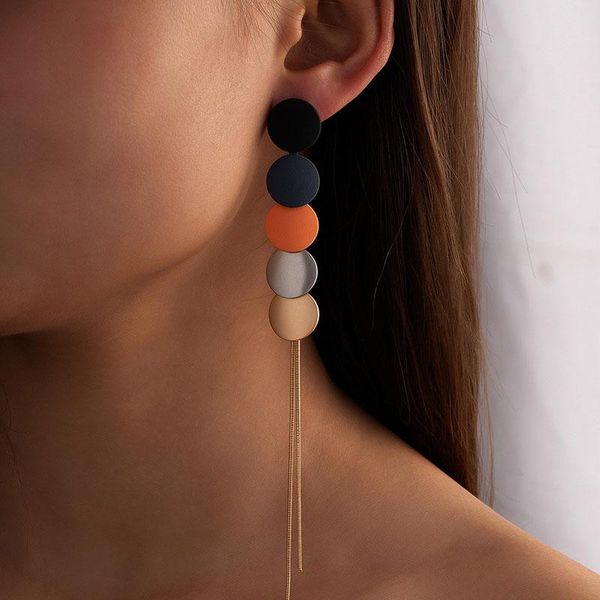 dangle & chandelier 2021 ins gold long snake chain red navy blue coated geometric piercing earrings trendy korean fashion chic jewelry bijou, Silver
dangle & chandelier 2021 ins gold long snake chain red navy blue coated geometric piercing earrings trendy korean fashion chic jewelry bijou, Silver