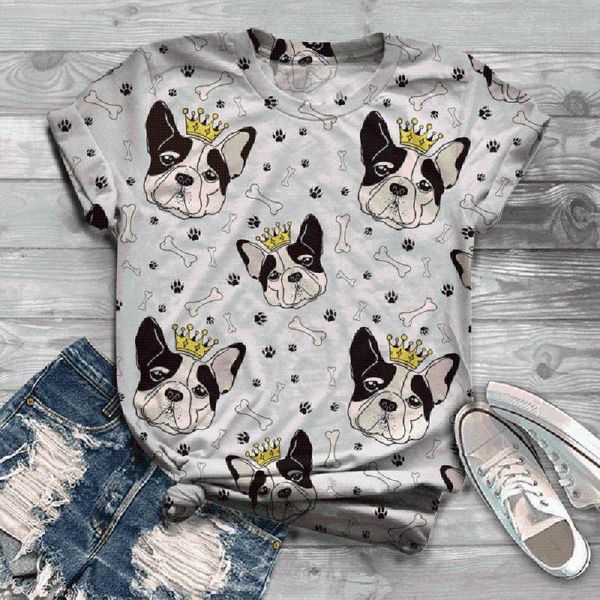 women's t-shirt fashion women t-shirts short sleeve 3d cartoon dog printed harajuku o-neck tee casual camisetas mujer, White
women's t-shirt fashion women t-shirts short sleeve 3d cartoon dog printed harajuku o-neck tee casual camisetas mujer, White