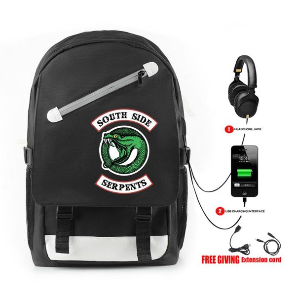 riverdale southside bag multifunctional usb charging travel backpack teenagers large capacity slash shoulder