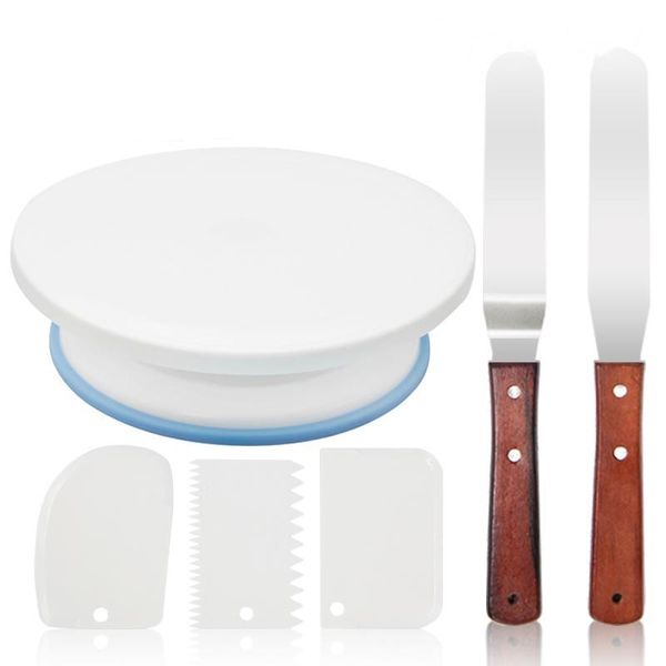 baking & pastry tools turntable for cake, 6 pieces/kitchen set cake decorating rotating display with scraper diy tool
baking & pastry tools turntable for cake, 6 pieces/kitchen set cake decorating rotating display with scraper diy tool