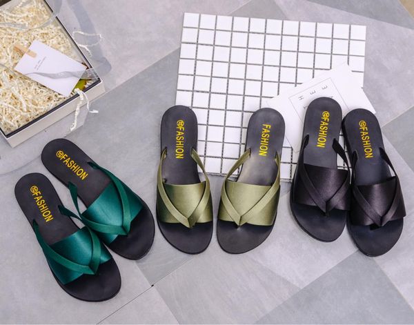 summer xinyou fashion satin breathable thin clip toe flat bottom casual women's sandals slippers, Black
summer xinyou fashion satin breathable thin clip toe flat bottom casual women's sandals slippers, Black
