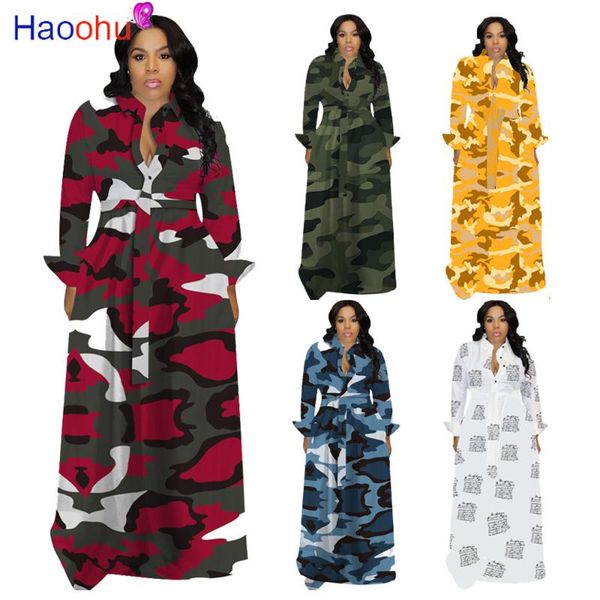 casual dresses haoohu fall winter camouflage long women sleeve slim maxi plus size dress causal turn-down collar button up, Black;gray
casual dresses haoohu fall winter camouflage long women sleeve slim maxi plus size dress causal turn-down collar button up, Black;gray