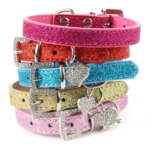 pet dog bling leather heart crystal diamond pendant cat collar necklace harness leashe solid color collars & leashes
pet dog bling leather heart crystal diamond pendant cat collar necklace harness leashe solid color collars & leashes