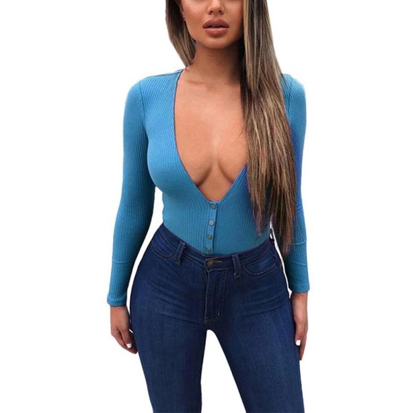 women's jumpsuits & rompers 2021 fashion long-sleeved knit bottoming shirt cotton solid color deep v-neck bodysuit for women, Black;white
women's jumpsuits & rompers 2021 fashion long-sleeved knit bottoming shirt cotton solid color deep v-neck bodysuit for women, Black;white