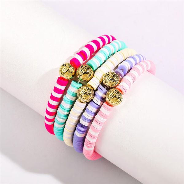 beaded, strands women bracelets fashion combination color polymer clay wrist jewelry boho bracelet gift for friend couple, Black
beaded, strands women bracelets fashion combination color polymer clay wrist jewelry boho bracelet gift for friend couple, Black
