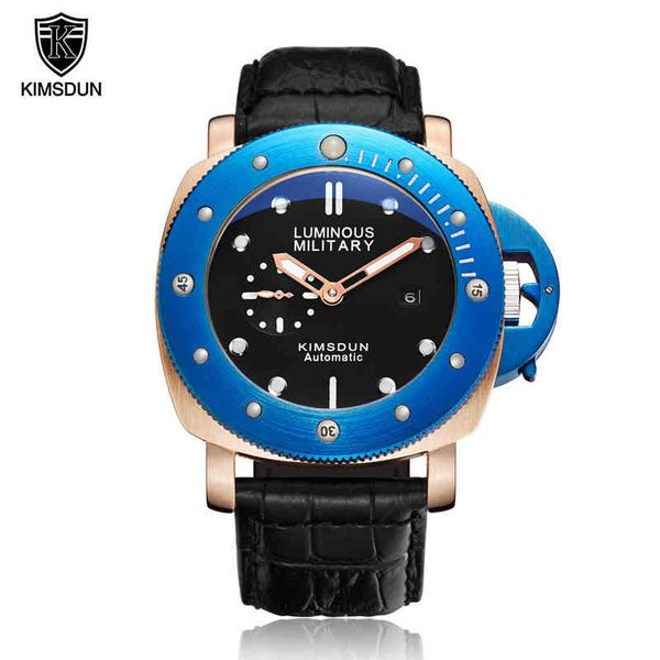 mark blue beam lighting rotary men's watch large iron curtain leather waterproof sports automatic mechanical clock relogio masculino, Slivery;brown
mark blue beam lighting rotary men's watch large iron curtain leather waterproof sports automatic mechanical clock relogio masculino, Slivery;brown