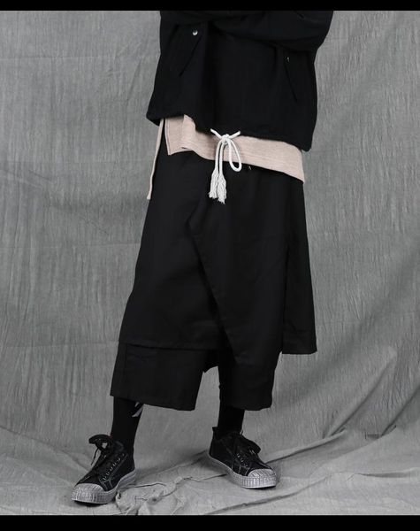 men's pants 2021 clothing gd hair stylist fashion street original irregular tailoring wide leg plus size costumes 27-46, Black
men's pants 2021 clothing gd hair stylist fashion street original irregular tailoring wide leg plus size costumes 27-46, Black