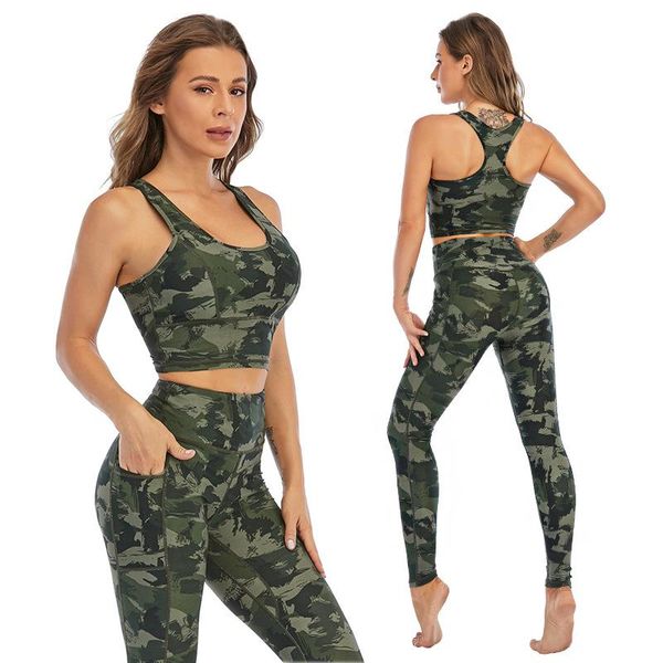 yoga outfit set women's european and american printed pants sports vest bra fitness suit two-piece
yoga outfit set women's european and american printed pants sports vest bra fitness suit two-piece