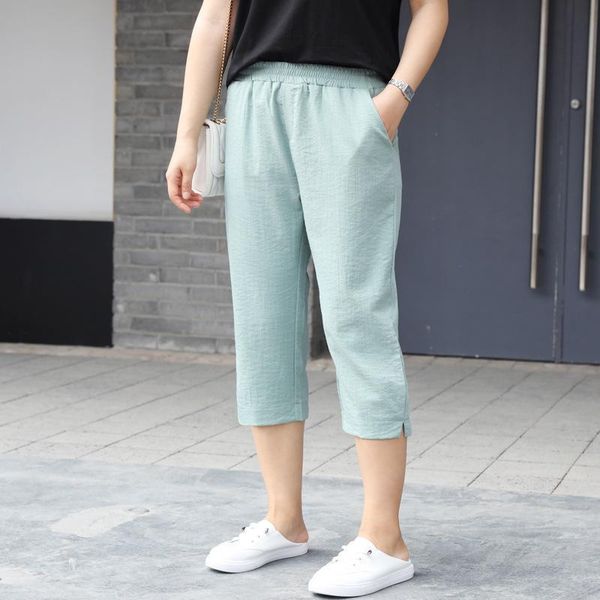 women's pants & capris 3xl-7xl summer large size cotton linen cropped women casual elastic waist breathable trouser 5xl 6xl plus office, Black;white
women's pants & capris 3xl-7xl summer large size cotton linen cropped women casual elastic waist breathable trouser 5xl 6xl plus office, Black;white