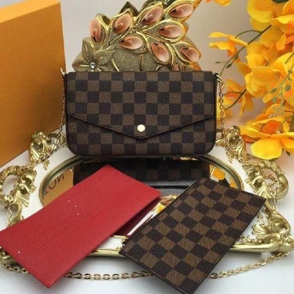 quality 3pcs set women favorite multi pochette accessories brown flower messenger chain strap ladies flap wallet handbaglvlouis&, Red;black
quality 3pcs set women favorite multi pochette accessories brown flower messenger chain strap ladies flap wallet handbaglvlouis&, Red;black