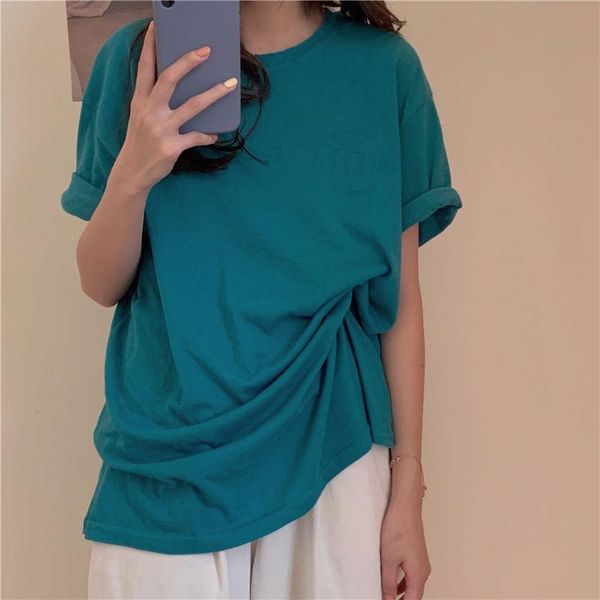 women's t-shirt cotton short sleeve 2021 summer loose korean letter printing student coat tide, White
women's t-shirt cotton short sleeve 2021 summer loose korean letter printing student coat tide, White