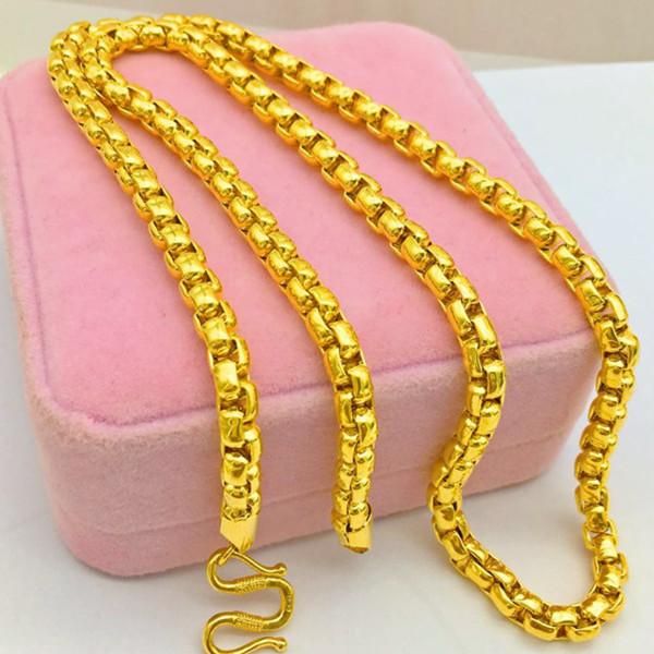 chains thick round box link chain 18k gold necklace long jewelry accessories for men boys gift, Silver
chains thick round box link chain 18k gold necklace long jewelry accessories for men boys gift, Silver