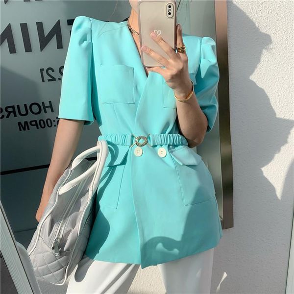 korean style blazers jacket loose waist mid-length blue white short-sleeved suit women's summer thin fashion coat suits &, White;black
korean style blazers jacket loose waist mid-length blue white short-sleeved suit women's summer thin fashion coat suits &, White;black