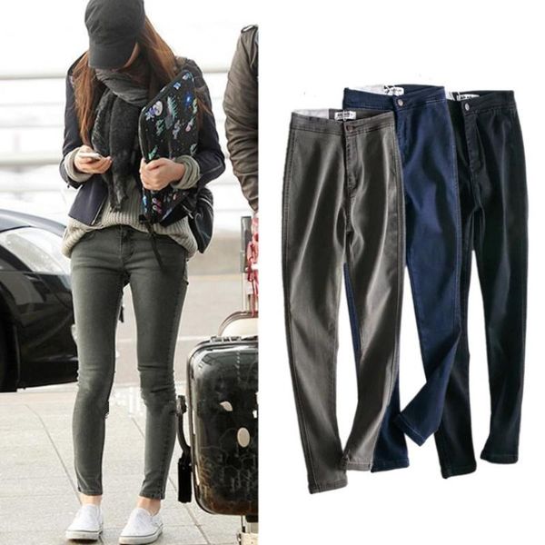women's jeans autumn winter women long denim pants black female casual retro stretch bottoms vintage pencil trousers, Blue
women's jeans autumn winter women long denim pants black female casual retro stretch bottoms vintage pencil trousers, Blue