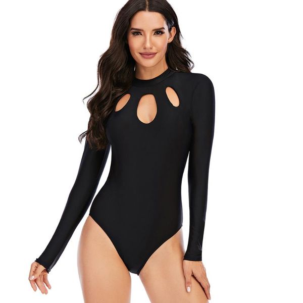 lady women's hollow out one piece swimsuit long sleeve high waist black sports swimwear s-2xl beachwear uv-protect one-piece suits
lady women's hollow out one piece swimsuit long sleeve high waist black sports swimwear s-2xl beachwear uv-protect one-piece suits