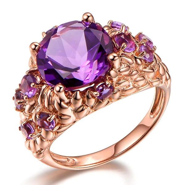 amethyst gemstones purple crystal rings for women diamonds rose gold color anillos luxury jewelry bijoux party accessory gift cluster, Golden;silver
amethyst gemstones purple crystal rings for women diamonds rose gold color anillos luxury jewelry bijoux party accessory gift cluster, Golden;silver