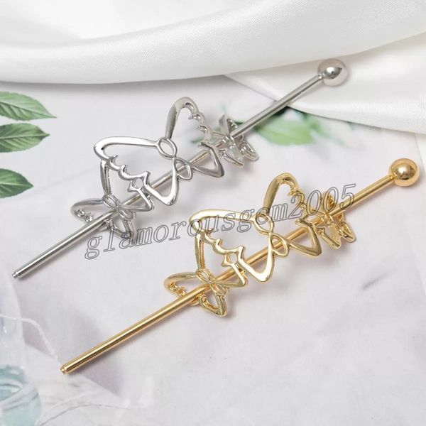 butterfly metal slide hairpin barrettes exquisite hairpin bun updo gadget headwear back head hair accessories, Golden;silver
butterfly metal slide hairpin barrettes exquisite hairpin bun updo gadget headwear back head hair accessories, Golden;silver