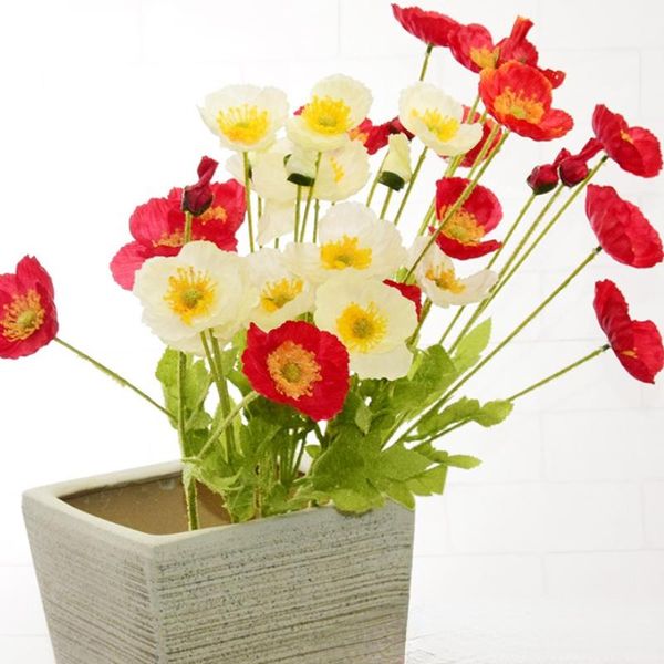 decorative flowers & wreaths 4 heads branch artificial flower poppy bouquet fake diy handmade crafts silk home wedding decoration gift
decorative flowers & wreaths 4 heads branch artificial flower poppy bouquet fake diy handmade crafts silk home wedding decoration gift