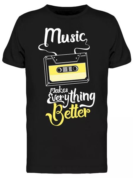 music, makes everything better tee men's -image by shutterstock, White;black
music, makes everything better tee men's -image by shutterstock, White;black